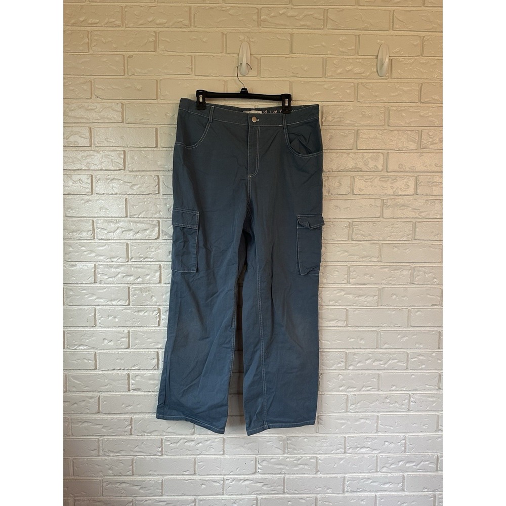 Elodie Women's Gray Cargo Painter Pants Size XL